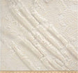 Medallion Bridal Lace Polyester Fabric - Sequins Damask Embroidery, Sheer White, 52" Width (1 Yard)