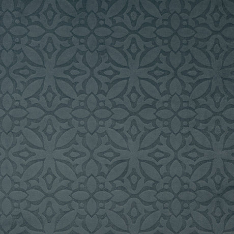 Embossed Velvet Upholstery Fabric Milos Moroccan Tile Pattern