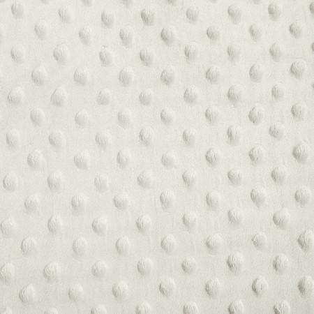 Ivory Minky Dimple Dot Fabric,
