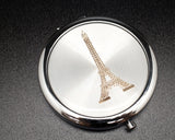 3" Gold Eiffel Tower Compact Mirror – Pack of 12 Mis Quince Compact Hand Mirrors
