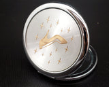 Gold Cinderella Slipper Compact Mirror – Pack of 12 Mis Quince Compact Hand Mirrors