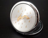 Gold Cinderella Slipper Compact Mirror – Pack of 12 Mis Quince Compact Hand Mirrors