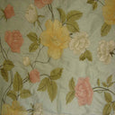 Miranda Fabric Silk Fabric - Floral Embroidered, 54" Width (1 Yard)