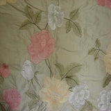 Miranda Fabric Silk Fabric - Floral Embroidered, 54" Width (1 Yard)