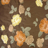 Miranda Fabric Silk Fabric - Floral Embroidered, 54" Width (1 Yard)