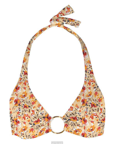 Swim Knit Poly Spandex Fiery Floral 4-Way Stretch