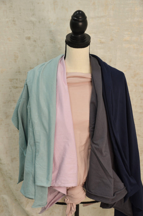 100% Washed Cotton Jersey Fabric - Solid, 68/70" Width (1 Yard)
