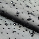Rhinestone Stretch Mesh Fabric