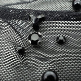 Rhinestone Stretch Mesh Fabric