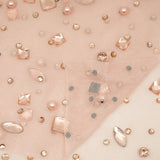 Rhinestone Stretch Mesh Fabric