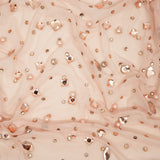 Rhinestone Stretch Mesh Fabric