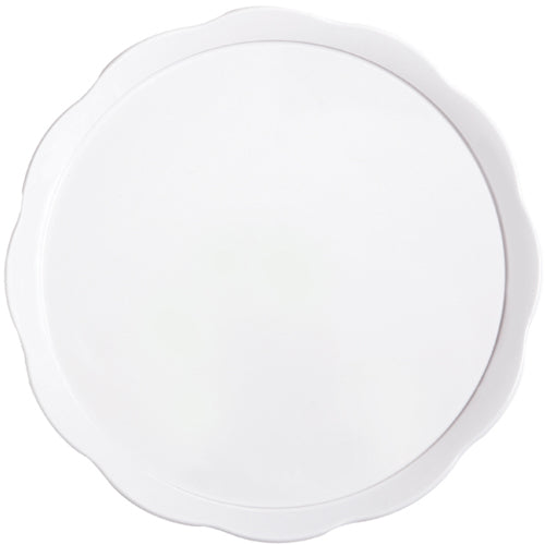 G. E. T. Melamine Plates, Scallop-Edged Round, Bake & Brew Series, 11.63" Dia - Case of 12