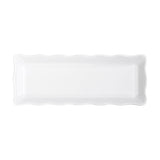 G. E. T. Melamine Display Trays Scallop Edged, Bake & Brew Series, 13.5" x 5.25", White