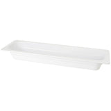 G. E. T. Melamine Food Pan 1/2 Size Long, 2.5" Deep, Ivory