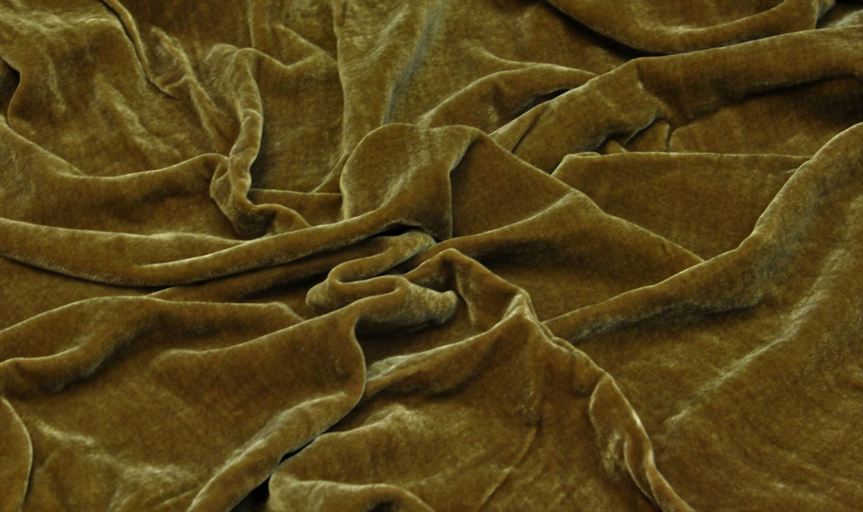 Premium Silk Rayon Velvet Fabric - Azalea, 45" Width (1 Yard)