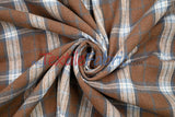 Plaid Flannel Fabric - 80 Percent Polyester 20 Percent Cotton, Plaid Pattern, 7 Oz, Soft Brushed Cotton Face (1 Yard)