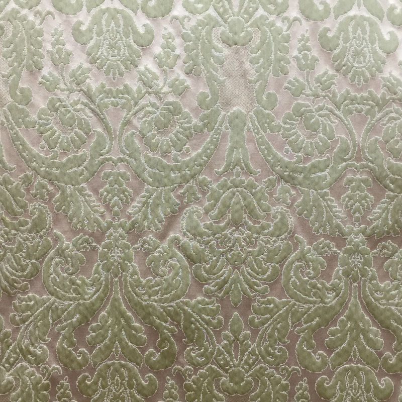 Mondavi Silk Fabric - Traditional Two-Toned Damask, 55" Width (1 Yard)