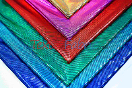 Moonlight Hologram Spandex Fabric - 4 Way Stretch, Holographic Foil Finish, 58/60" Width, Multiple Colors (1 Yard)