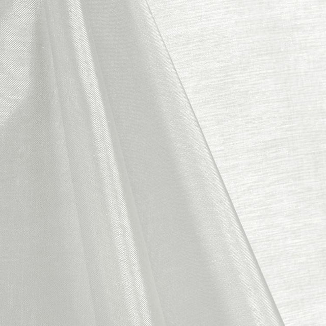 Silver Mirror Crystal Organza Fabric