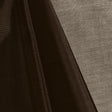 Brown Mirror Crystal Organza Fabric