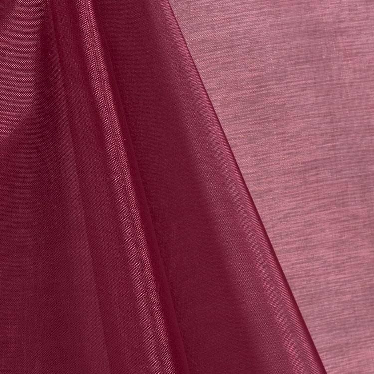 Burgundy Mirror Crystal Organza Fabric