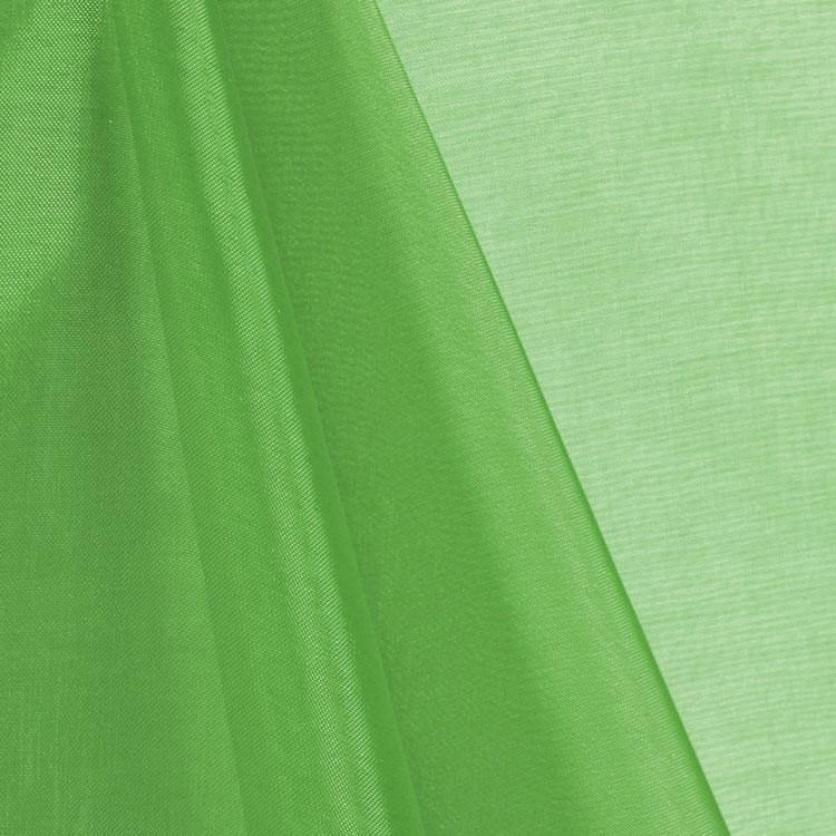 Lime Mirror Crystal Organza Fabric