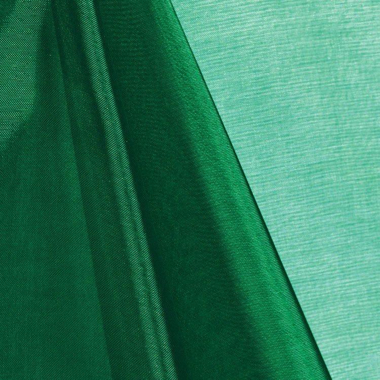 Hunter Green Mirror Crystal Organza Fabric
