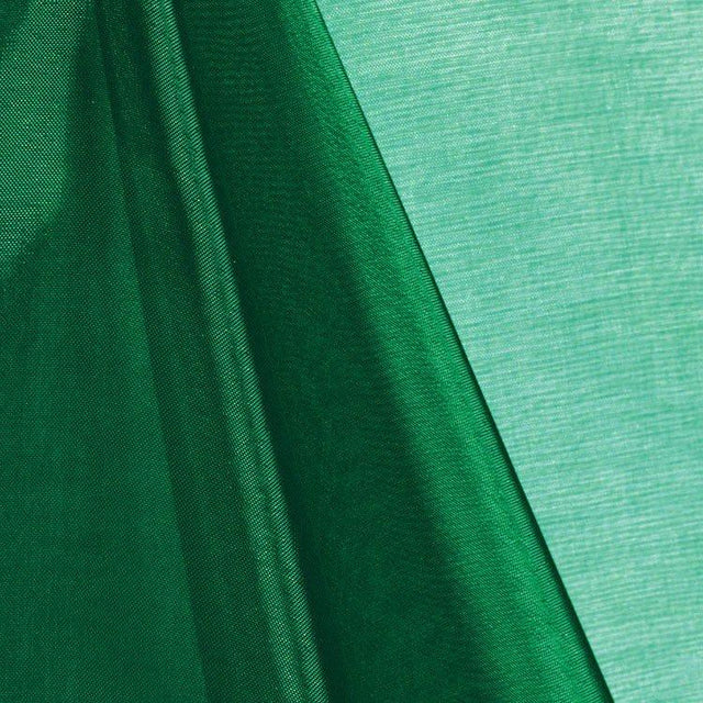 Hunter Green Mirror Crystal Organza Fabric
