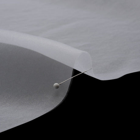 Polyester Organza - Bright White - Luscinia Collection by Mood