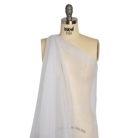 Polyester Organza - Bright White - Luscinia Collection by Mood