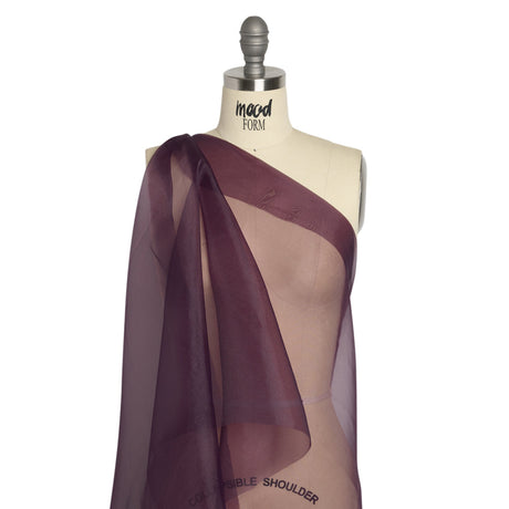 Polyester Organza - Eggplant - Luscinia Collection by Mood