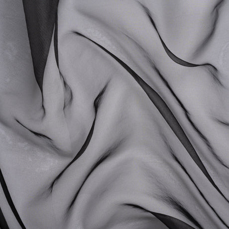 Polyester Organza - Black - Luscinia Collection by Mood
