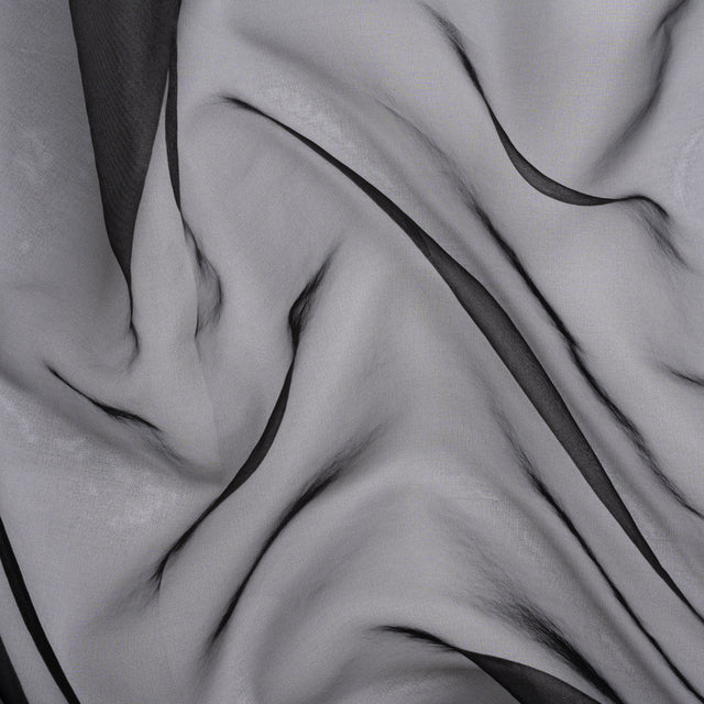 Polyester Organza - Black - Luscinia Collection by Mood