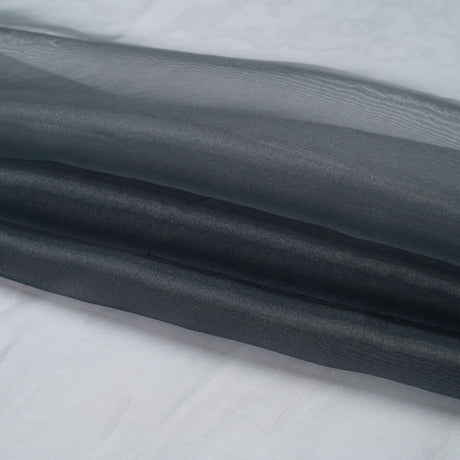 Polyester Organza - Charcoal Gray - Luscinia Collection by Mood