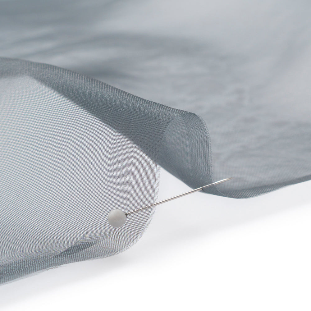 Polyester Organza - Charcoal Gray - Luscinia Collection by Mood