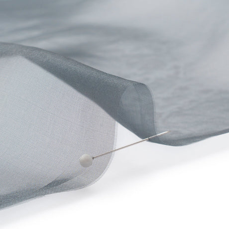 Polyester Organza - Charcoal Gray - Luscinia Collection by Mood