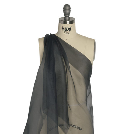 Polyester Organza - Charcoal Gray - Luscinia Collection by Mood