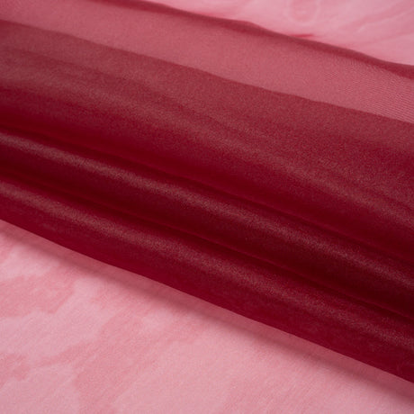 Polyester Organza - Burgundy - Luscinia Collection by Mood