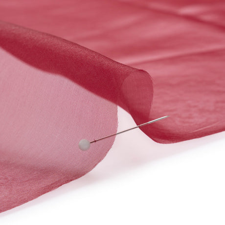 Polyester Organza - Burgundy - Luscinia Collection by Mood