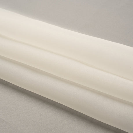 Satin-Faced Polyester Organza - Antique White - Ardea Collection by Mood