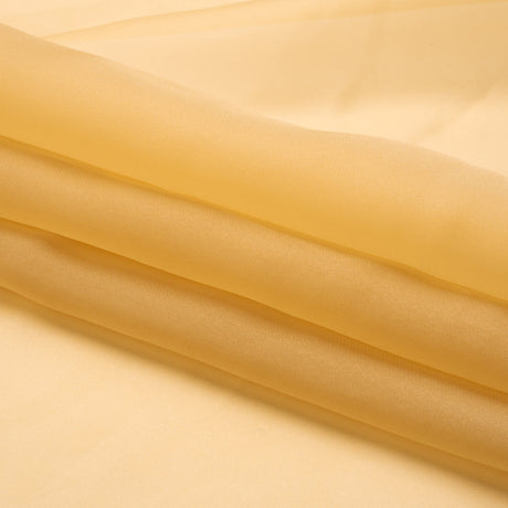 Satin-Faced Polyester Organza - Gold - Ardea Collection by Mood