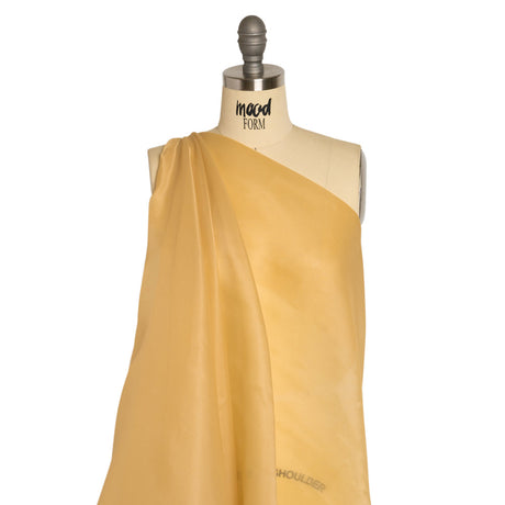 Satin-Faced Polyester Organza - Gold - Ardea Collection by Mood