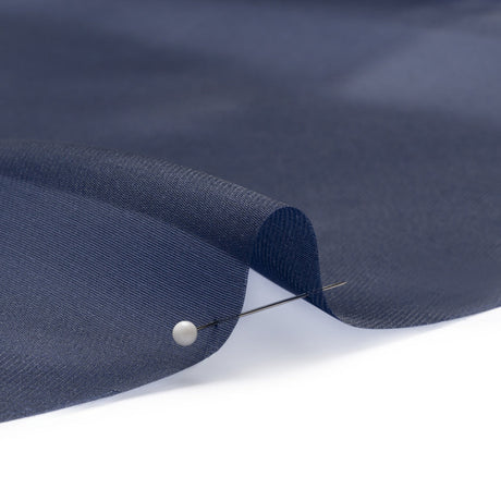 Satin-Faced Polyester Organza - Navy - Ardea Collection by Mood