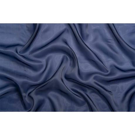 Satin-Faced Polyester Organza - Navy - Ardea Collection by Mood