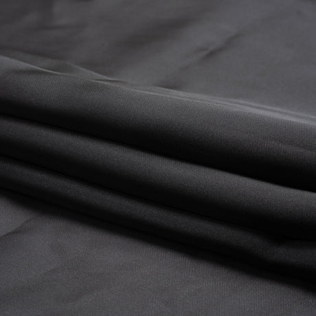 Satin-Faced Polyester Organza - Black - Ardea Collection by Mood