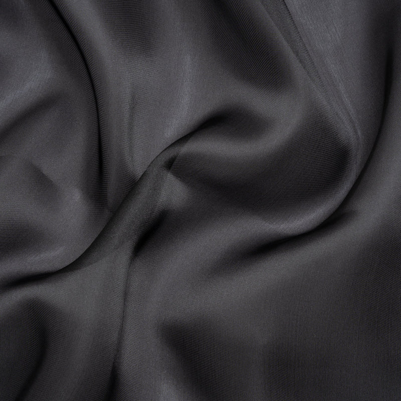 Satin-Faced Polyester Organza - Black - Ardea Collection by Mood