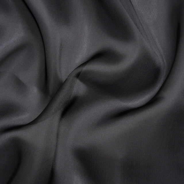 Satin-Faced Polyester Organza - Black - Ardea Collection by Mood