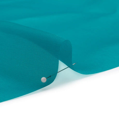 Satin-Faced Polyester Organza - Deep Teal - Ardea Collection by Mood