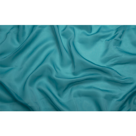 Satin-Faced Polyester Organza - Deep Teal - Ardea Collection by Mood