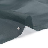 Satin-Faced Polyester Organza - Charcoal Gray - Ardea Collection by Mood